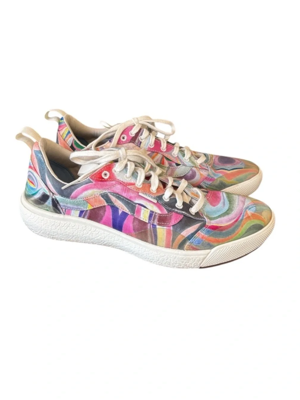 Vans UltraRange Exo SE x Chris Johanson Swirl Multi Lace Up Canvas‎ Sneaker 10.5